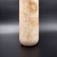 Cylindrical marble vase with fossil motif