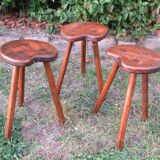 Tabouret bas de berger set de 3