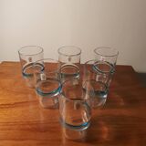 Series of 6 Scandinavian glasses 1970