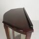 English Art Deco display cabinet on ornate legs, 1930s