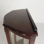 English Art Deco display cabinet on ornate legs, 1930s
