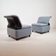 Vintage 1980s chaise lounge
