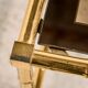 Brass coffee table, set of 3