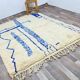 Handwoven natural wool rug, size 150/250 cm.