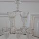 Set of 6 glasses of bar effect trompe l'oeil 30s