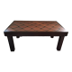 Solid wood coffee table and tiles