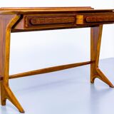 Console Ico Parisi walnut Italy 1950s