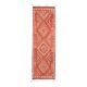 1970s Vintage Turkish Hand-Knotted Wool Cotton Red Runner Rug 90x290