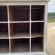 White patinated wooden craft