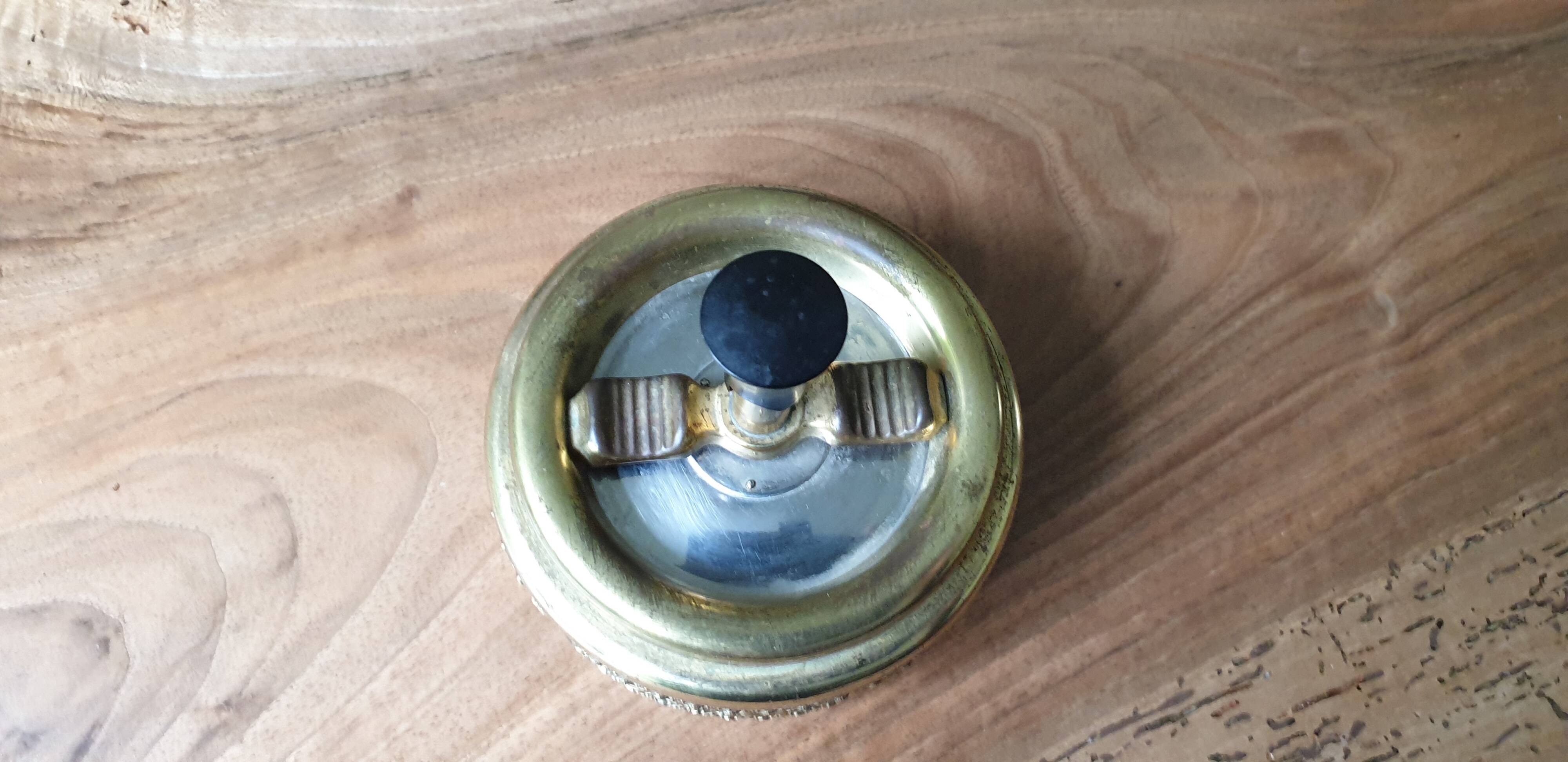 Ehrard Schleuderascher brass wheeled ashtray 1960s