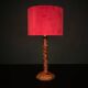 Lampe de table vintage en cuir italien, années 1950