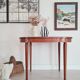 Table ovale marquetée fabrication allemande sohn & cie