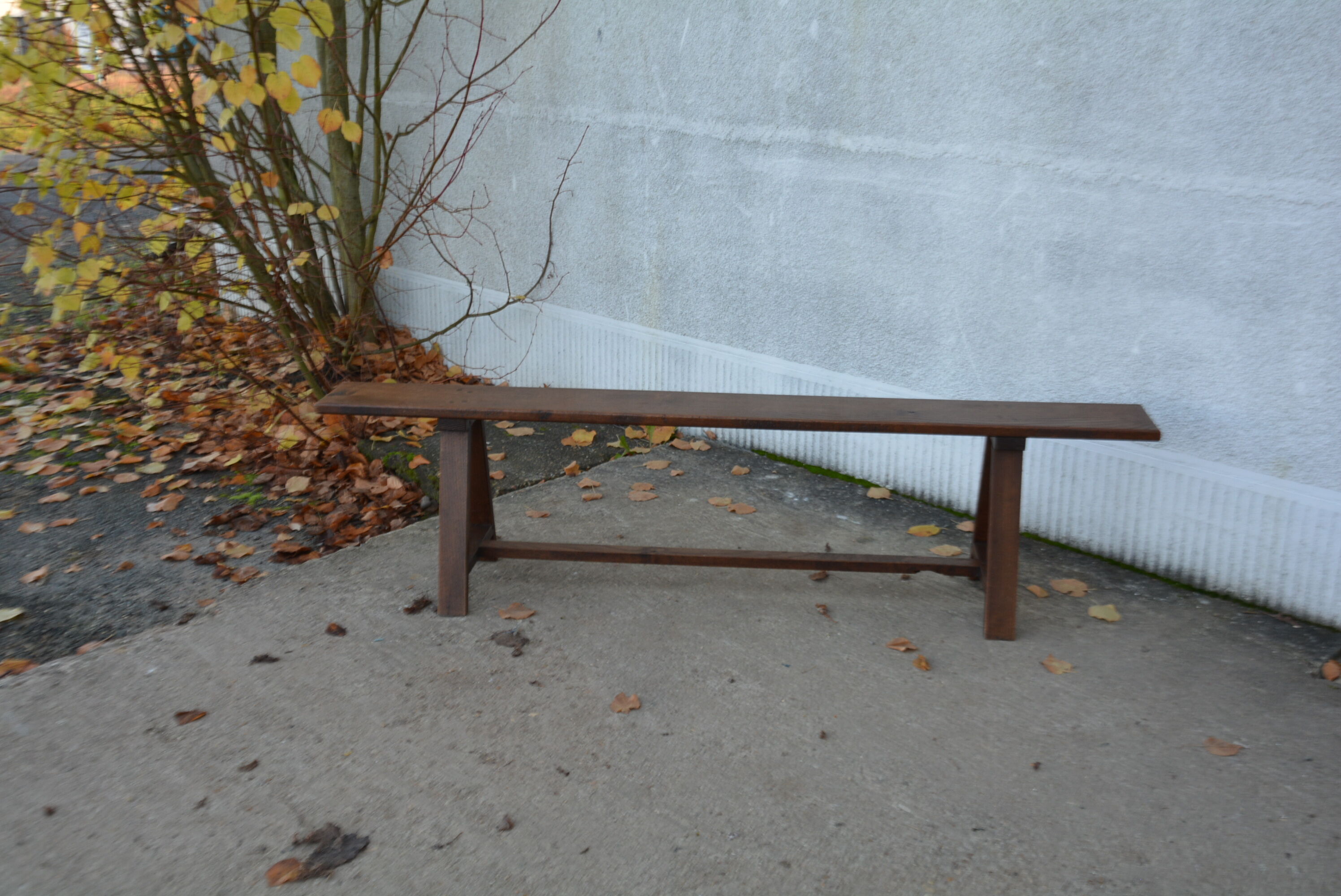 Oak farm bench
