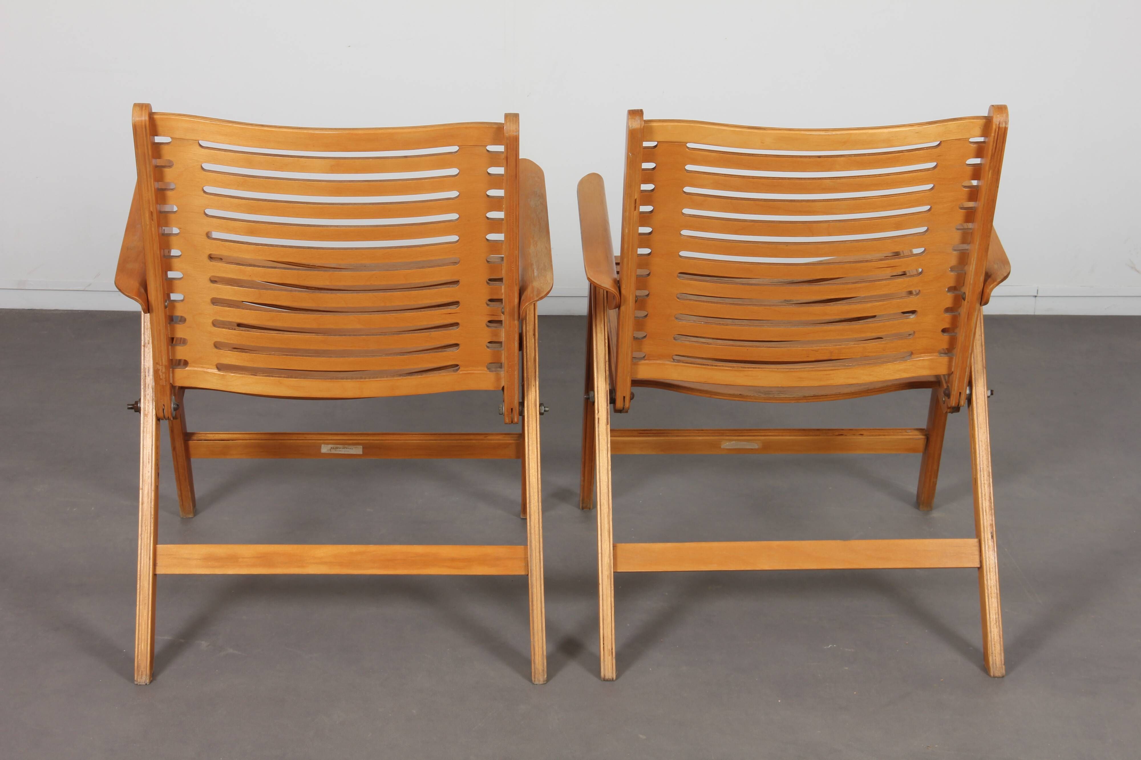 Pair of Rex armchairs by Niko Kralj for Stol Kamnik, 1950