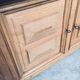 Brutalist Handcrafted Oak 2 Door Cabinet, Belgium, 1950s