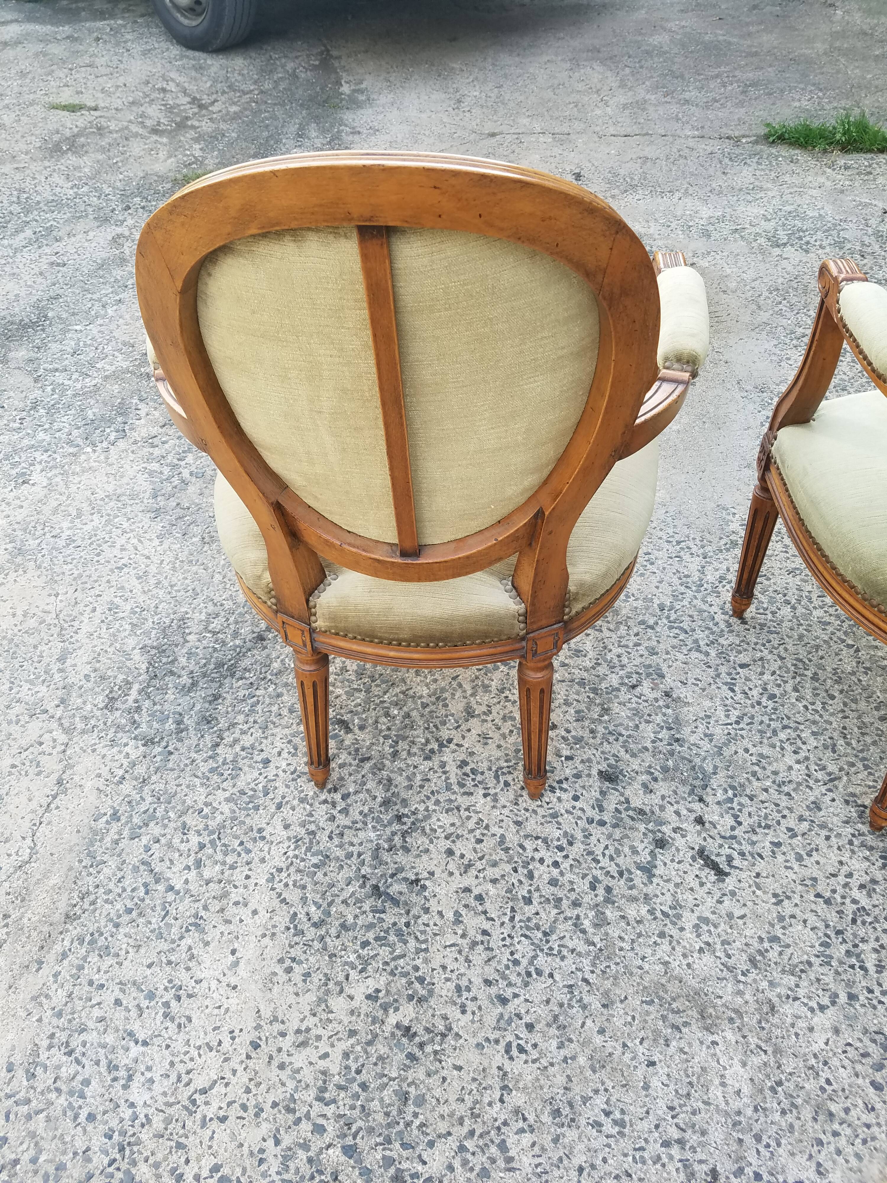 Pair of medallion chairs