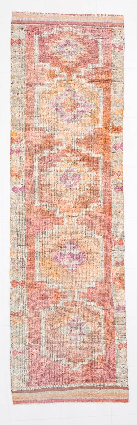 Tapis turc pastel doux, 91 x 313 cm