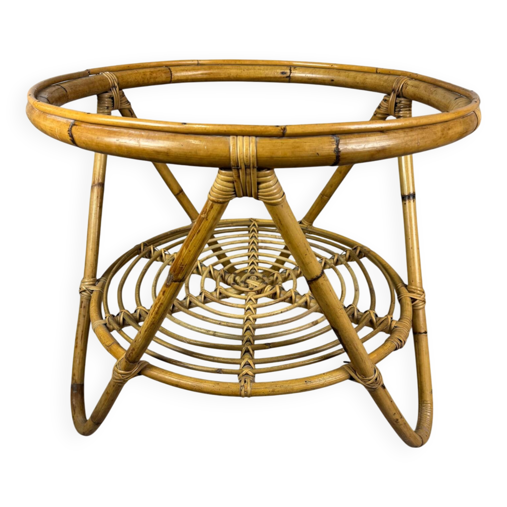 Rattan Coffee Table from the 60s