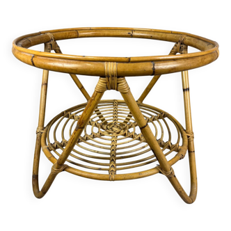 Rattan Coffee Table from the 60s