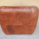 Brown vintage leather armchair