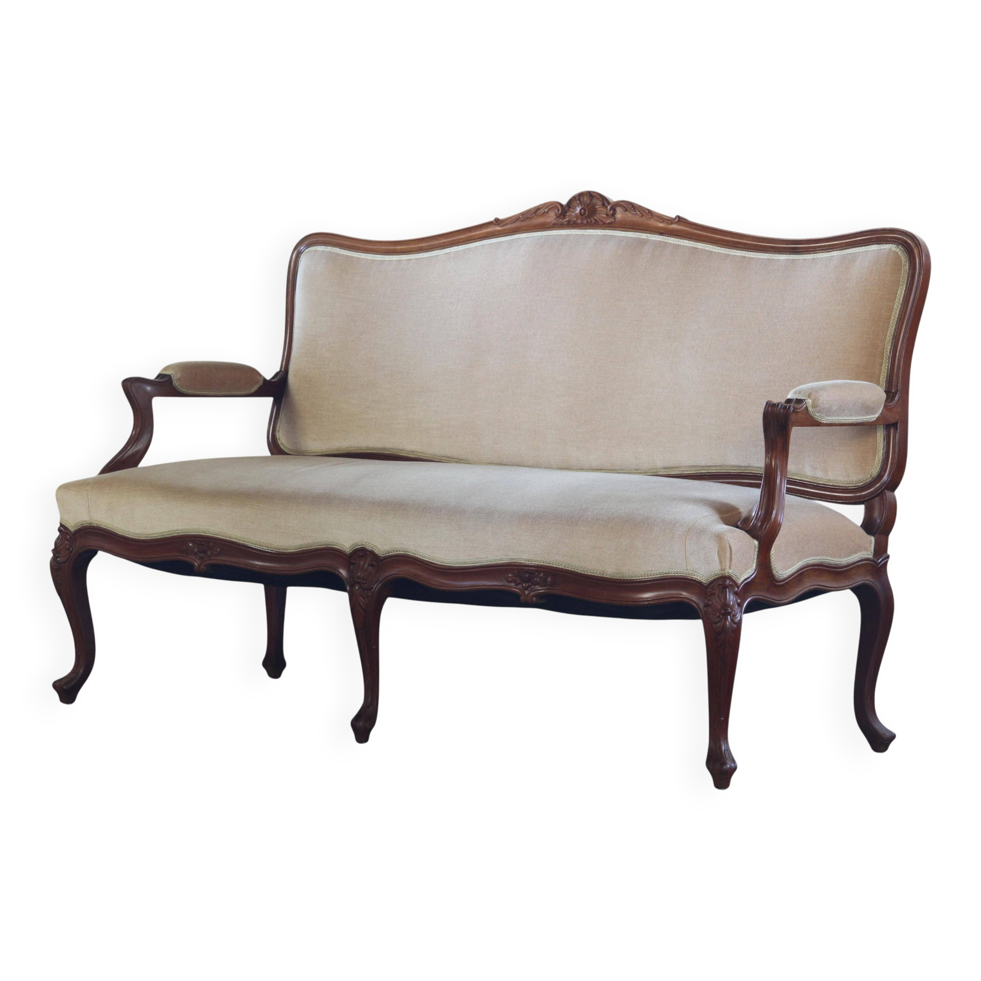 Antique Louis XV style 19th century Sofa, French