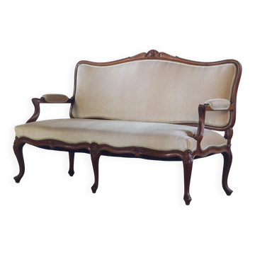 Antique Louis XV style 19th century Sofa, French