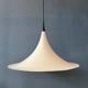 Suspension "witch's hat" white Danish Space Age Mid-Century
