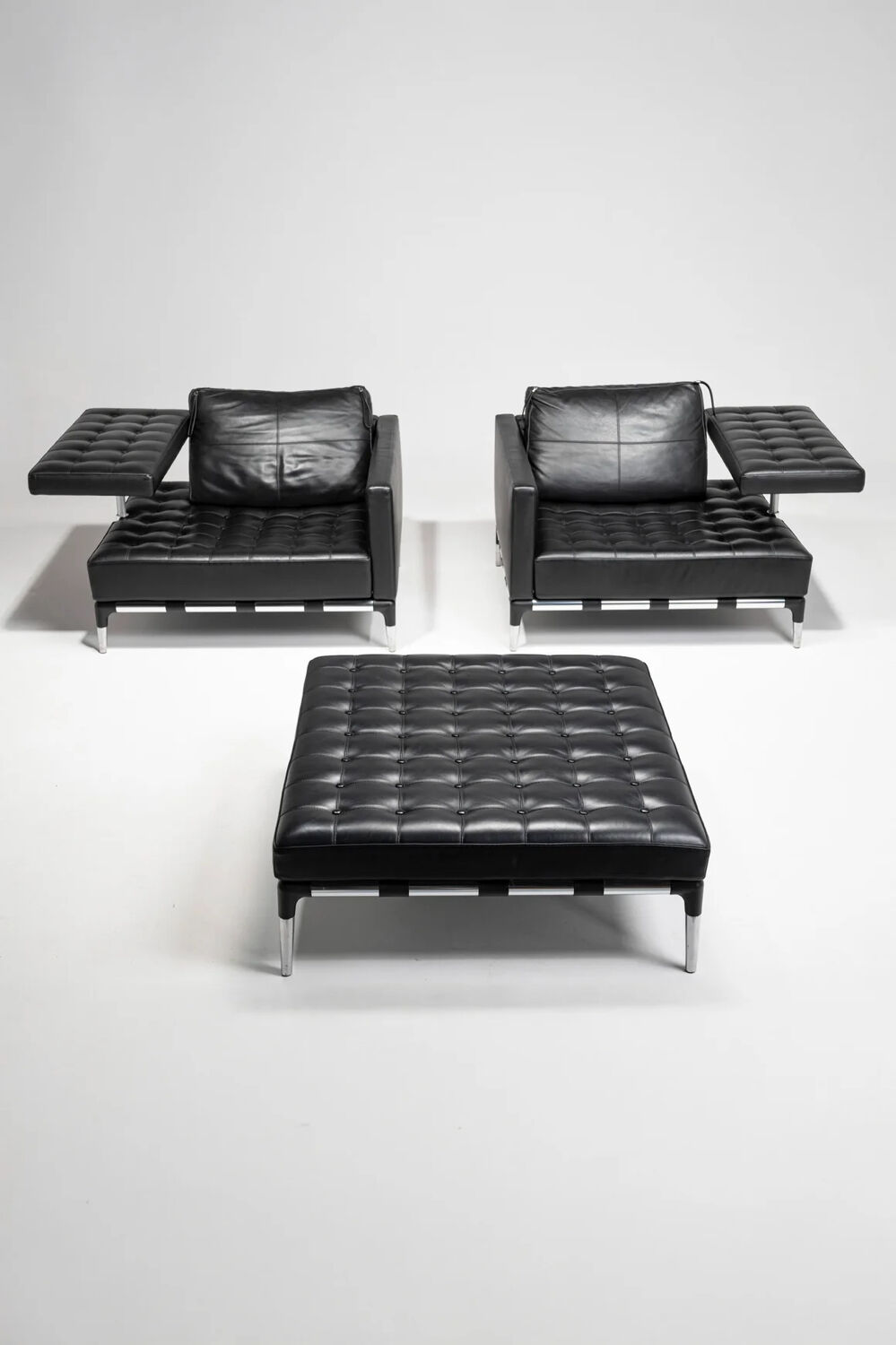 "Prive" Leather Set by Phillippe Starck for Cassina, Italy,2010s