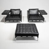 "Prive" Leather Set by Phillippe Starck for Cassina, Italy,2010s
