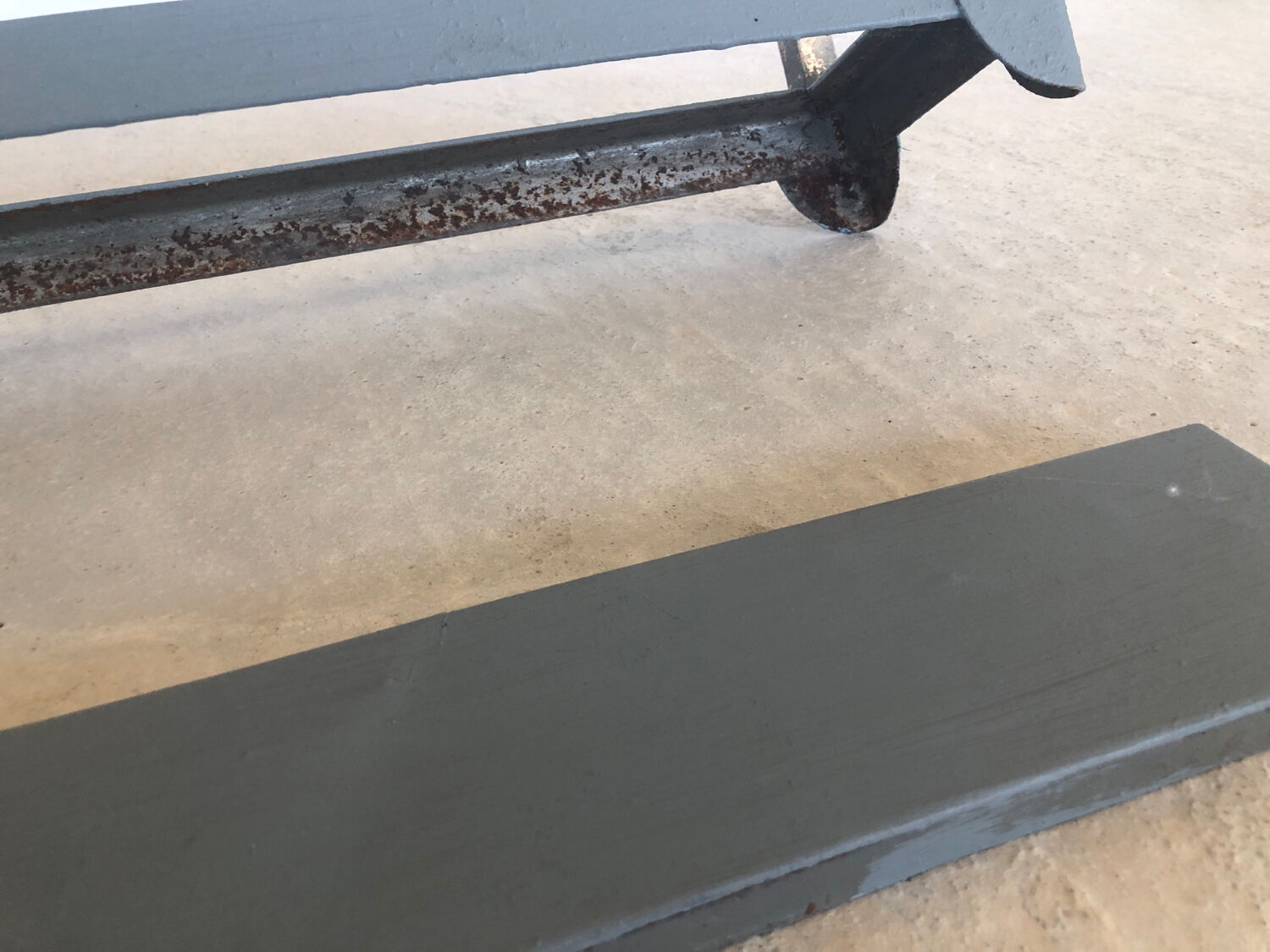 Vintage aluminum coat rack