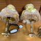 Pair of antique bedside lamps artistic creations ca gilded bronze fr
