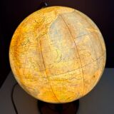 Vintage 1940s Columbus Duo Glass Globe Lamp