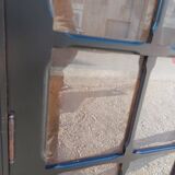 Parisian antique black patinated showcase