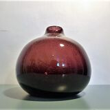 Violet blown bubble vase, 1960