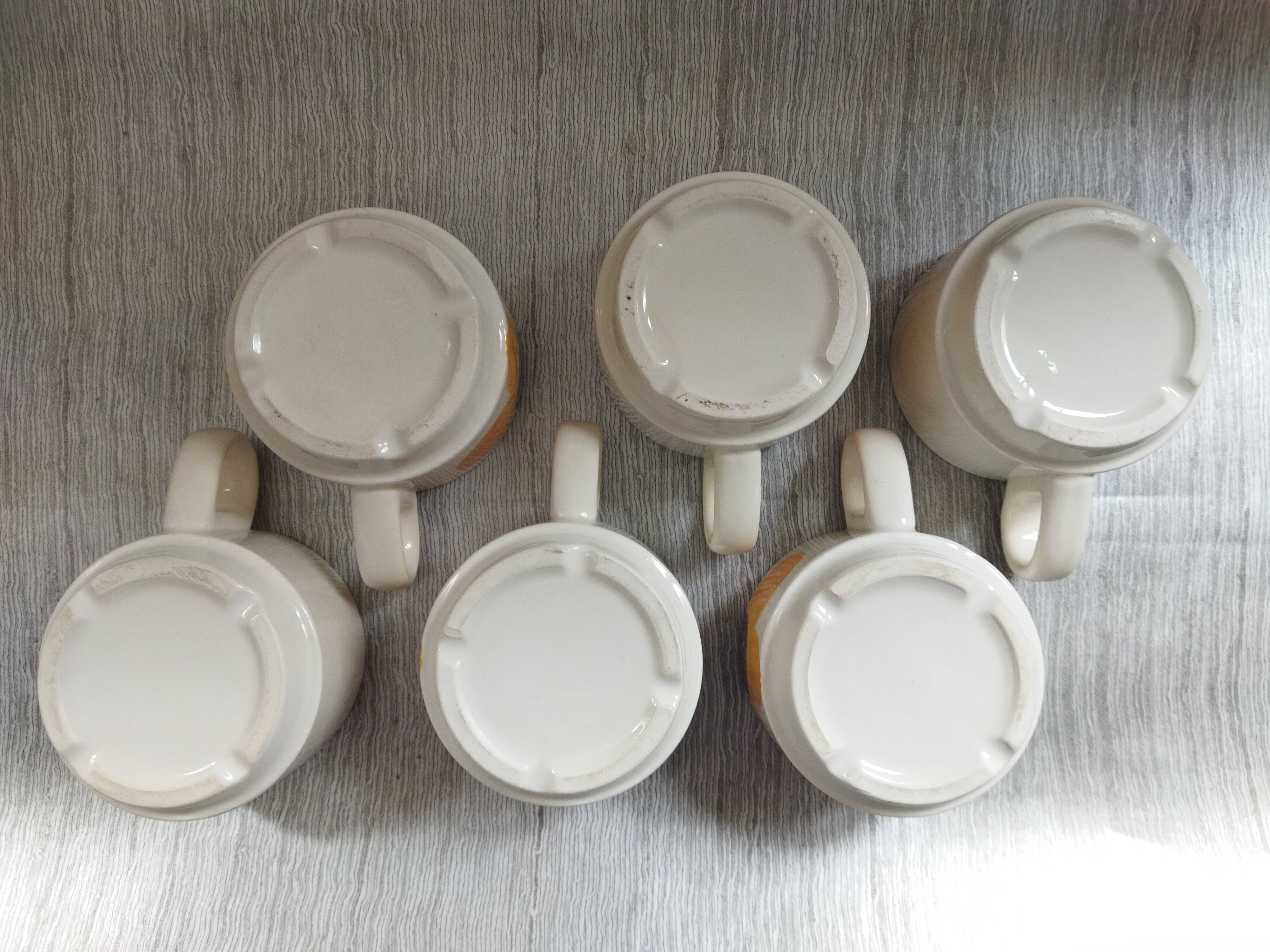 6 vintage cups 1970s