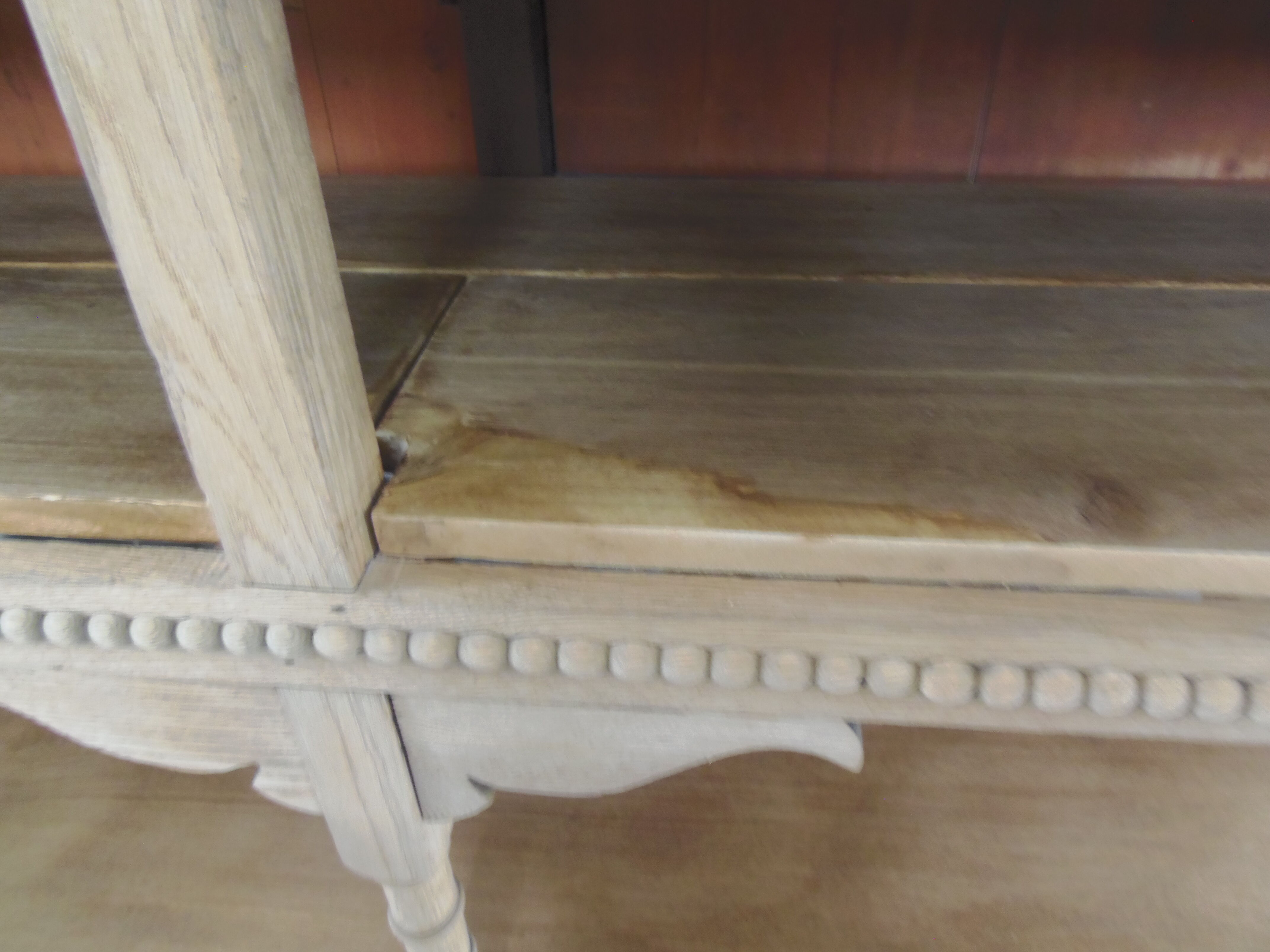 Furniture of trade, vintage service the bottom in oak the top in walnut.