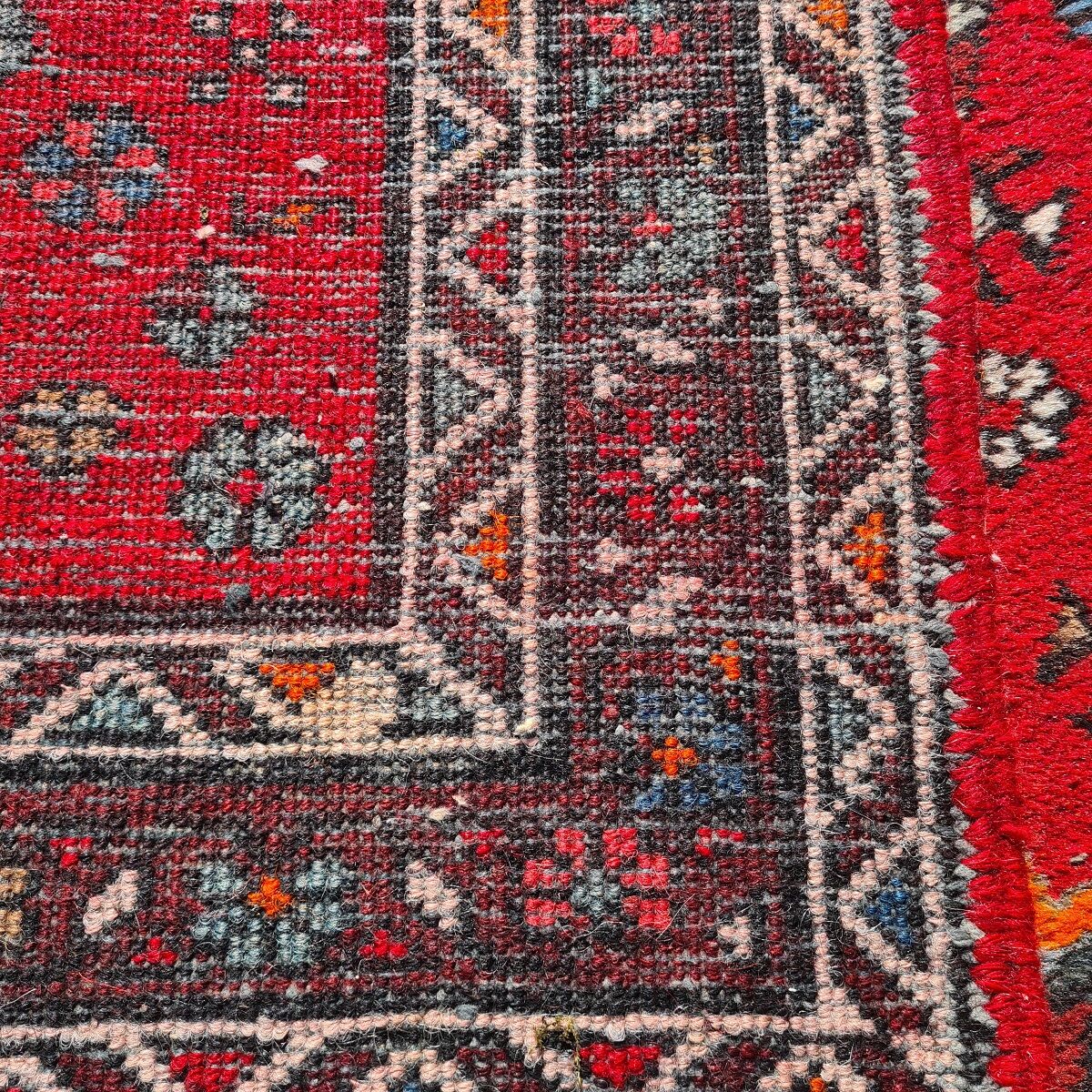 Vintage Hand Knotted Woolen Karadja Runner, from the 1970s.