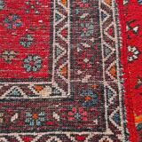 Vintage Hand Knotted Woolen Karadja Runner, from the 1970s.