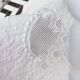 Large hand-embroidered antique linen bed sheet
