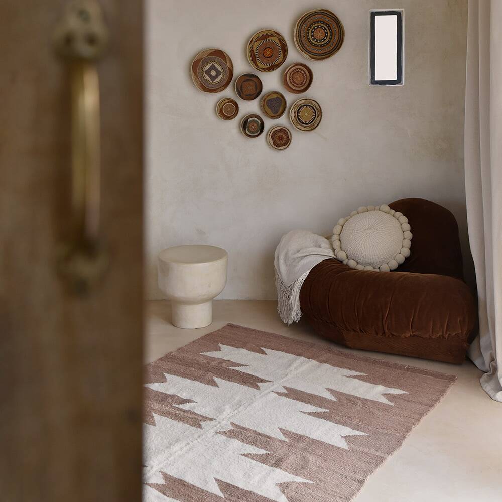 Argentinean rug 100% pure tawny wool