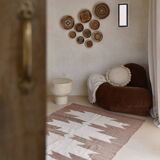 Tapis argentin 100% pure laine fauve