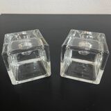 Paire de bougeoirs coniques Ice Cube Dansk