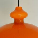 Suspensions en verre orange par Hans Agne Jakobsson