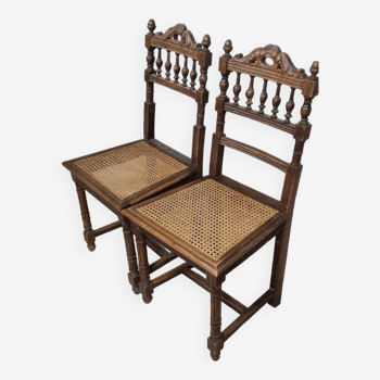Henri II cane chairs