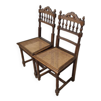 Henri II cane chairs