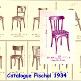 Set of 8 Fischel bentwood Bistrot chairs circa 1930