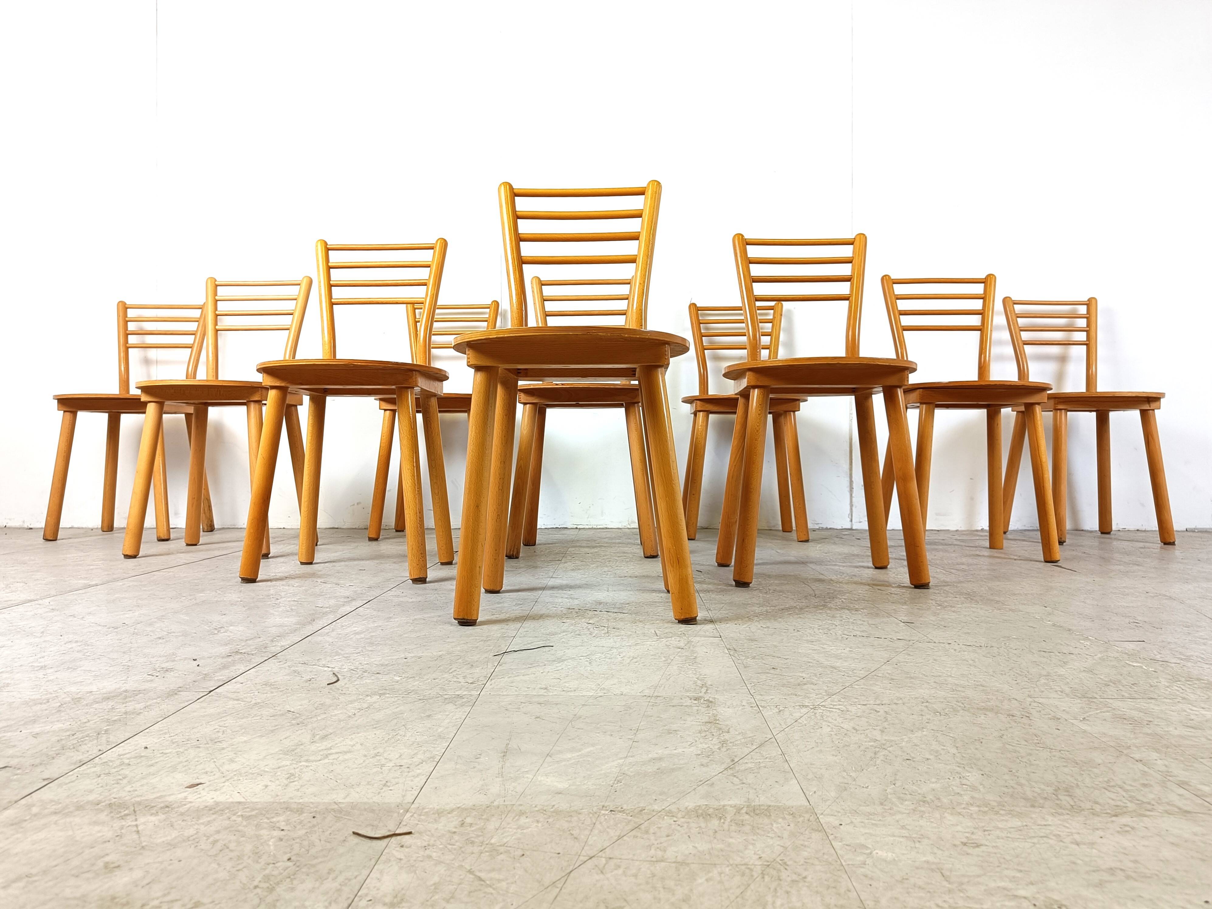 Vintage scandinavian dining chairs, 1970s