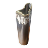 Vintage free-form organic vase - numbered ceramic 1246/23 - mid-century style