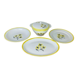 Plats et soupière en céramique vintage