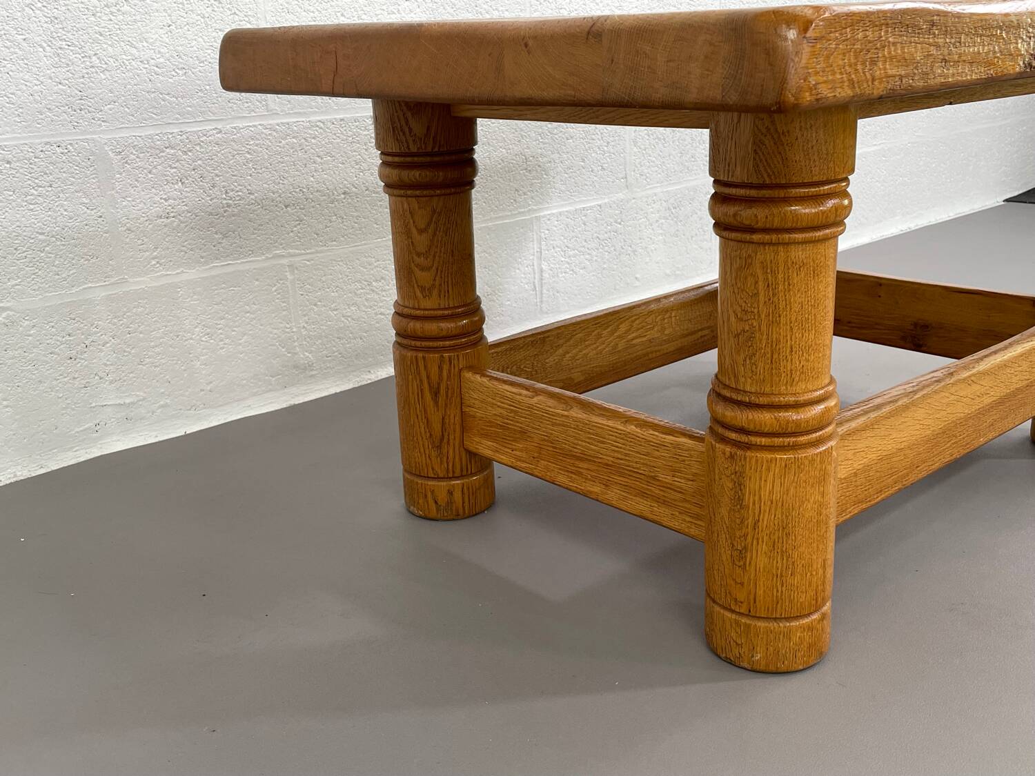 Vintage solid oak coffee table